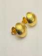Brinco Esfera Martelada Dourada