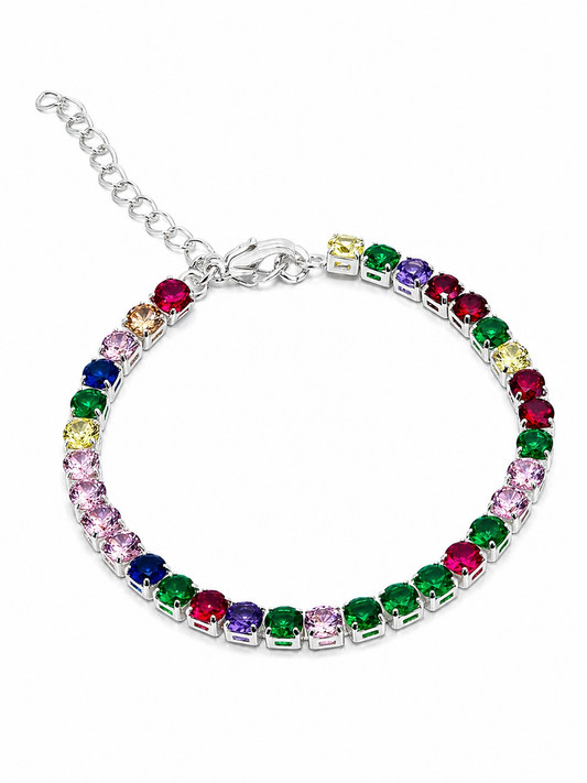 Pulseira Riviera Pedras Coloridas