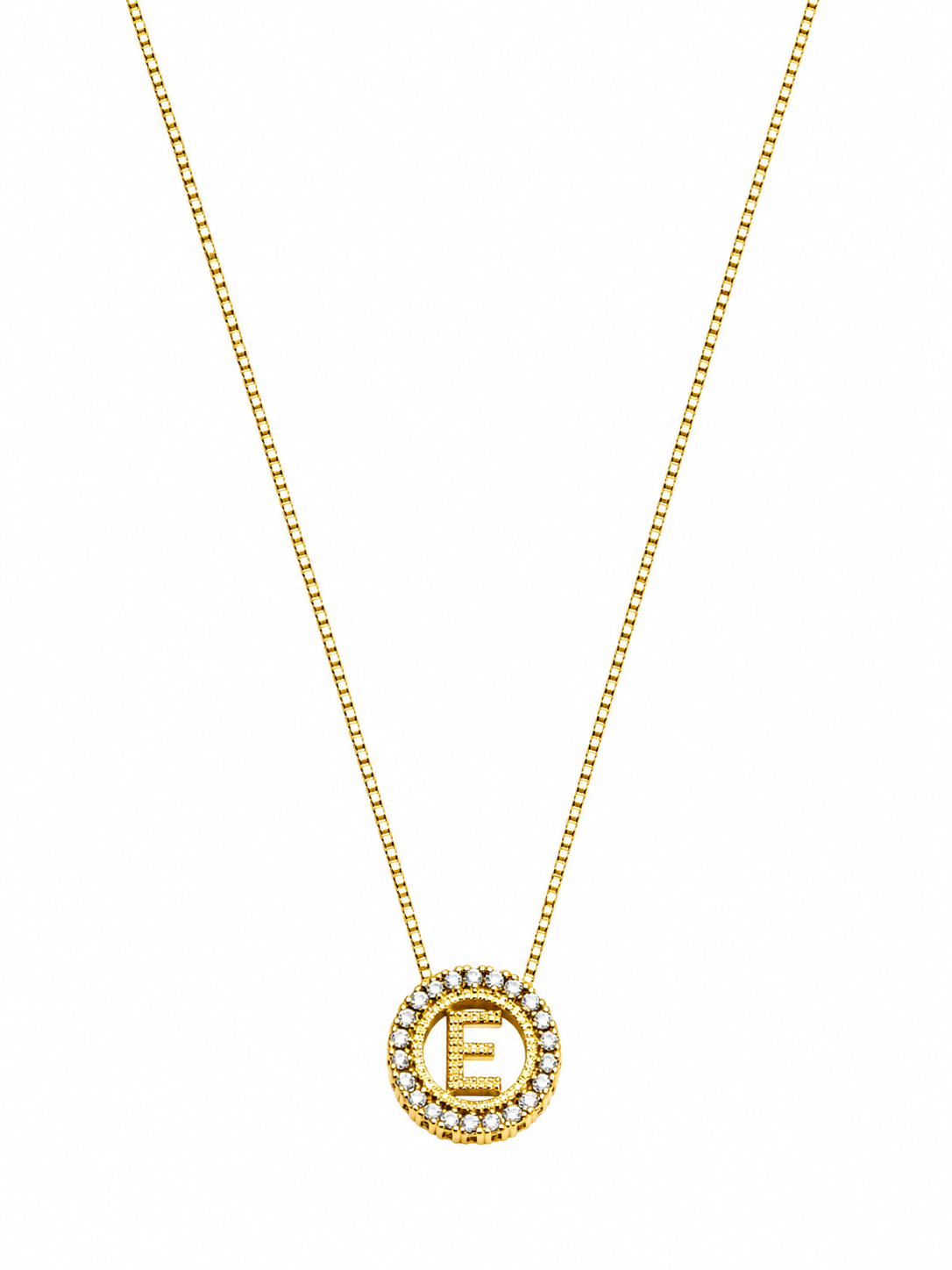 Collar Letra con Circonita