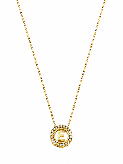 Collar Letra con Circonita