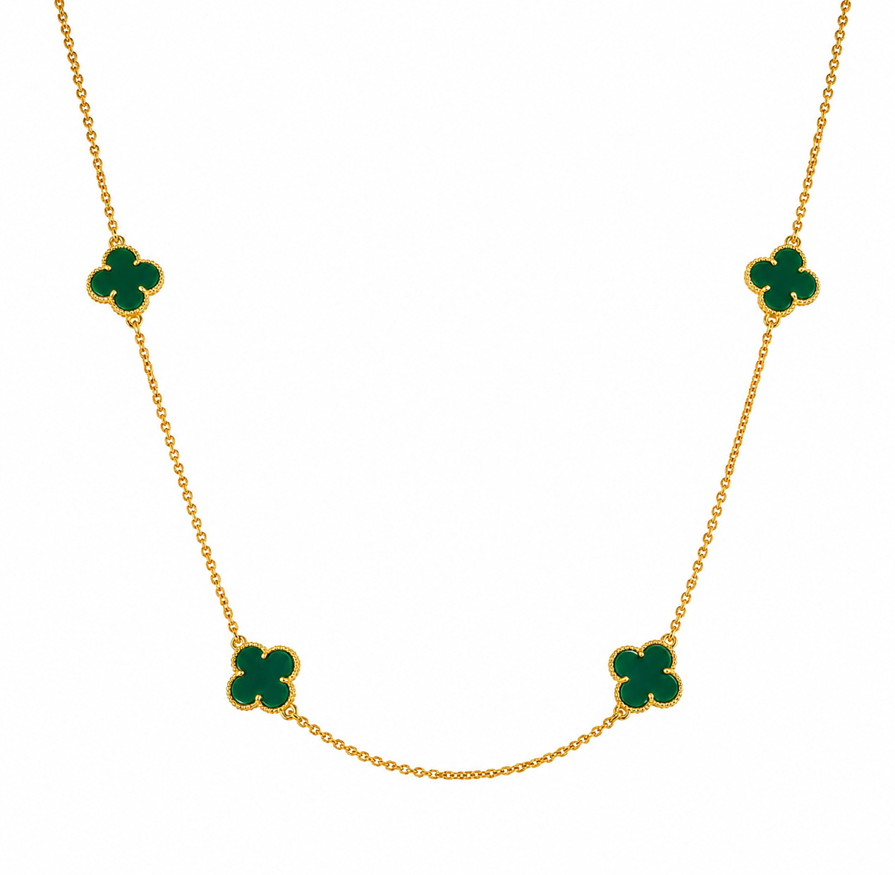 Colar Trevo 4 Flores