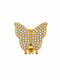 Pingente Borboleta Cravejado Pavê Dourado